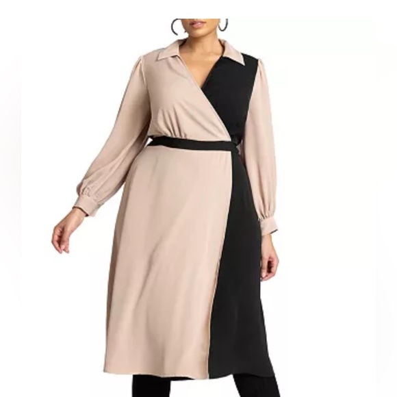 Eloquii Colorblock Dress NWT - Picture 1 of 5